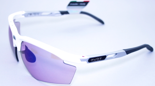 新潟華眼鏡 RUDY PROJECT（ルディプロジェクト）マグナス/ホワイトグロス（インパクトX2-調光レーザーパープル）